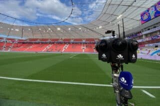 360-Grad-Kamera im Leverkusener Stadion