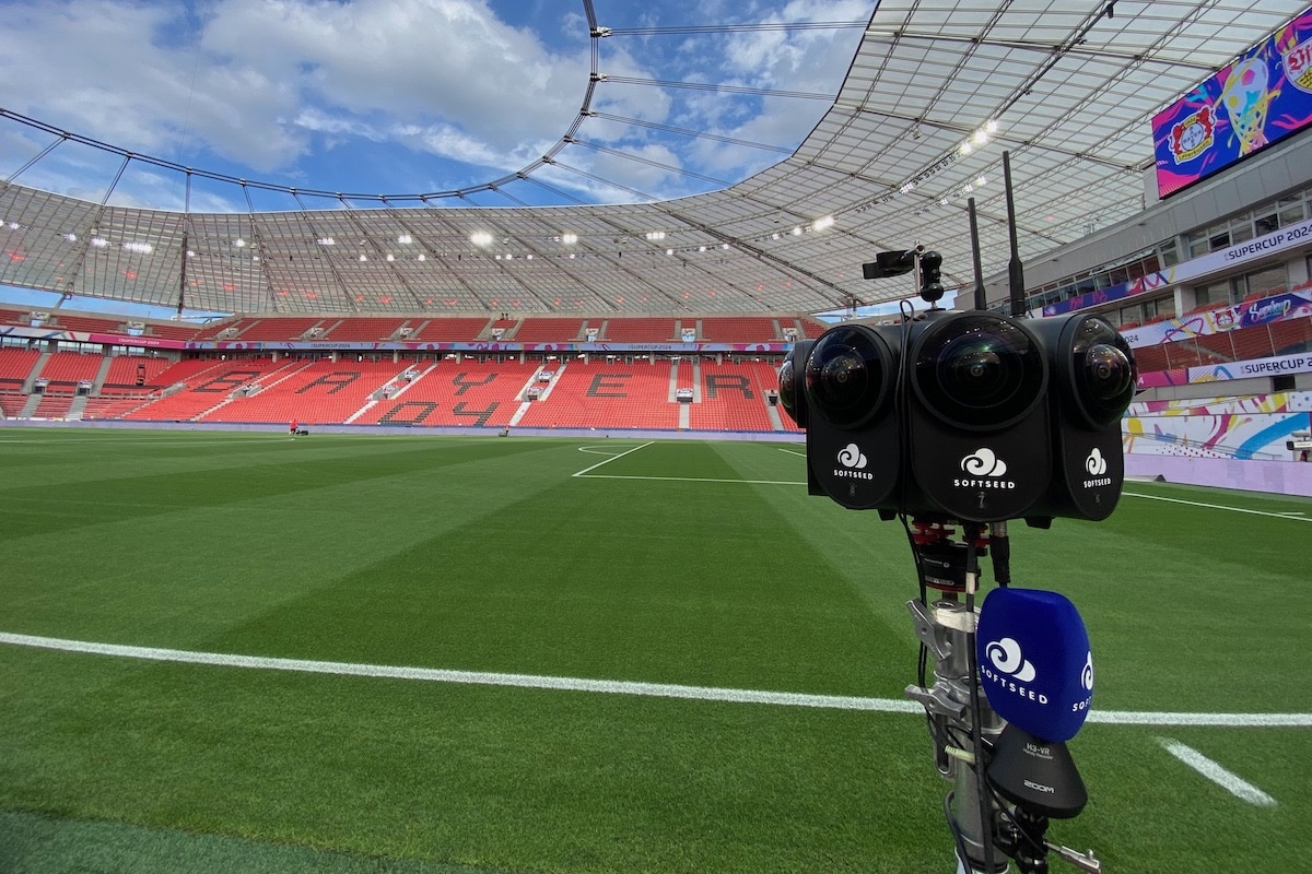 360-Grad-Kamera im Leverkusener Stadion