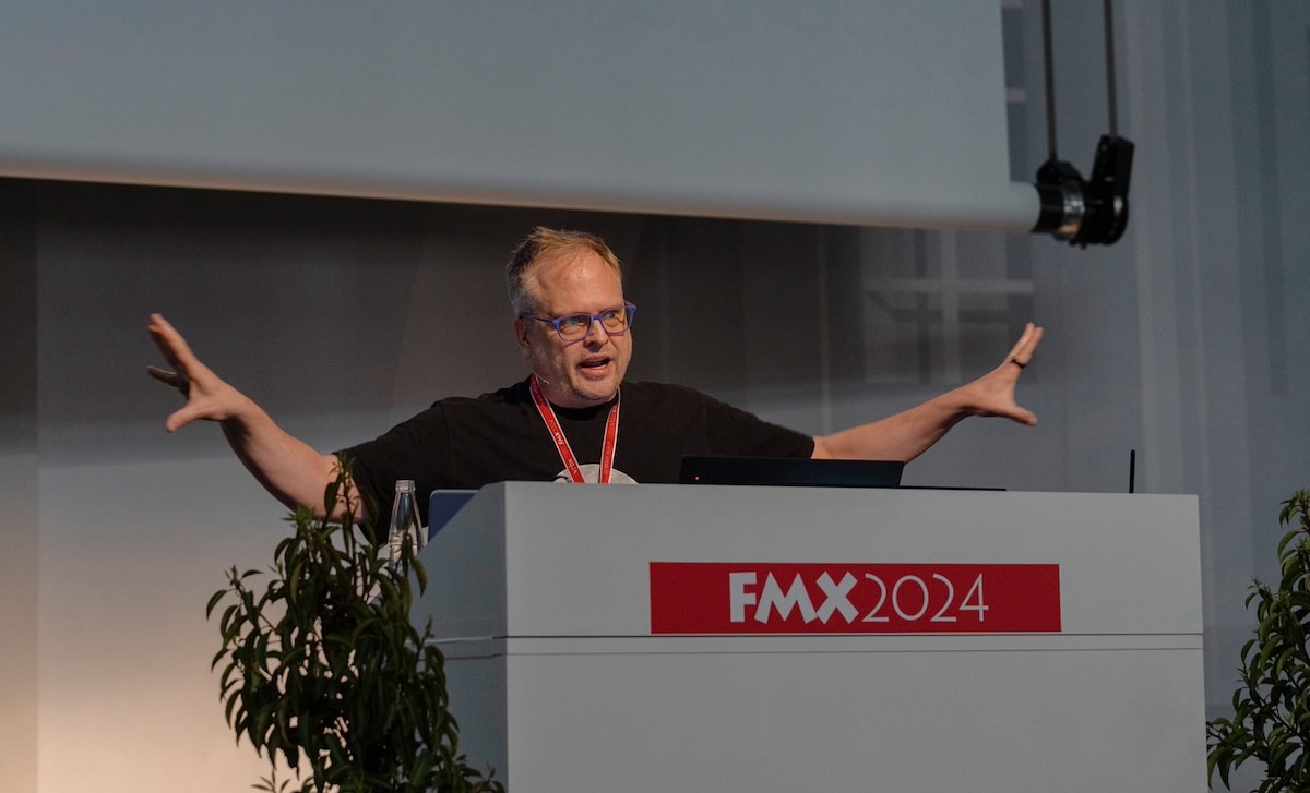 VFX-Supervisor Todd Sheridan Perry bei seinem Talk auf der FMX 2024